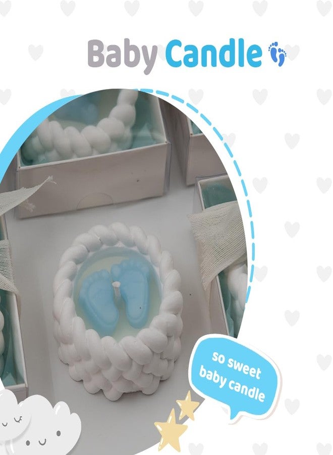 MIODUO DECOR 8 Pack Baby Shower Decorations Boy Blue Candy for Baby Shower Gifts for Guest Baby Boy Brithday Candle - Image 5
